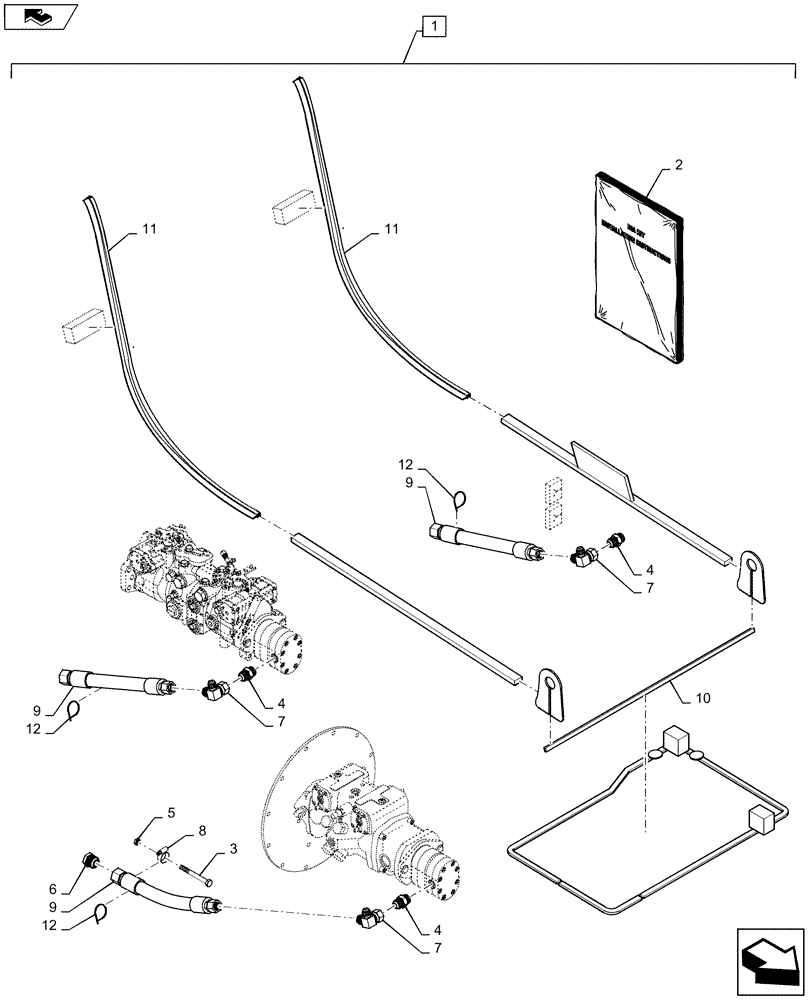 Схема запчастей Case 450 - (88.088.01) - DIA KIT, NA NOISE REDUCTION (88) - ACCESSORIES