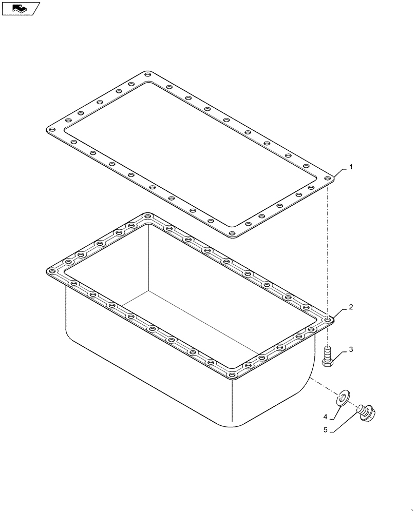 Схема запчастей Case SR160 - (10.102.AP) - OIL PAN (10) - ENGINE