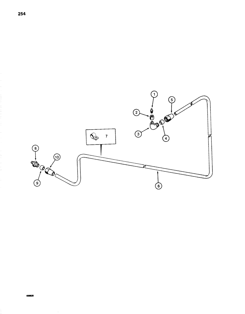 Схема запчастей Case 1280 - (254) - TURNTABLE BEARING LUBRICATION LINE (04) - UNDERCARRIAGE