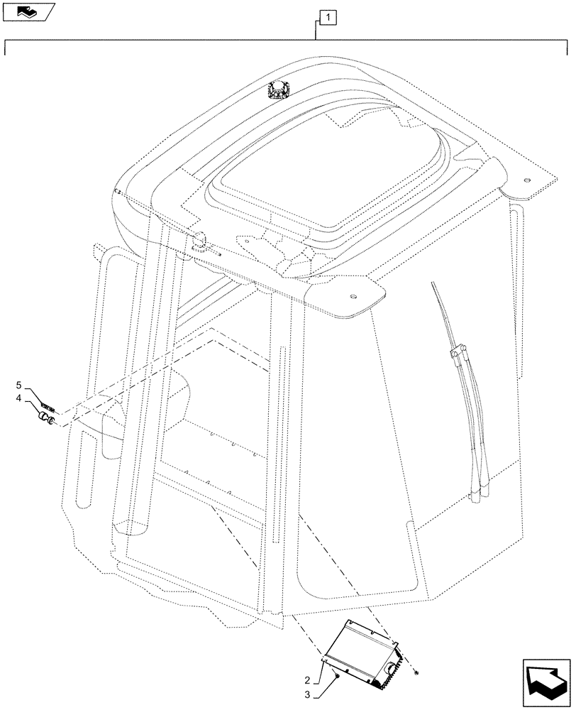 Схема запчастей Case 821E - (88.055.01) - DIA KIT, FIELD 24V TO 12V CONVERTER (04) - ELECTRICAL SYSTEMS