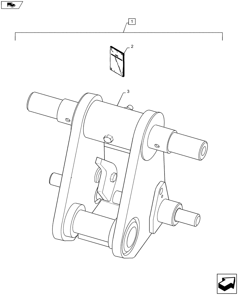 Схема запчастей Case TX742 - (88.088.02) - DIA KIT, MOUNTING MECHANICAL STYLE CARRIER (88) - ACCESSORIES