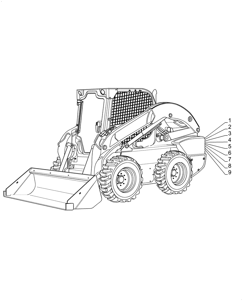 Схема запчастей Case SV300 - (05.100.03[01]) - FILTERS (05) - SERVICE & MAINTENANCE