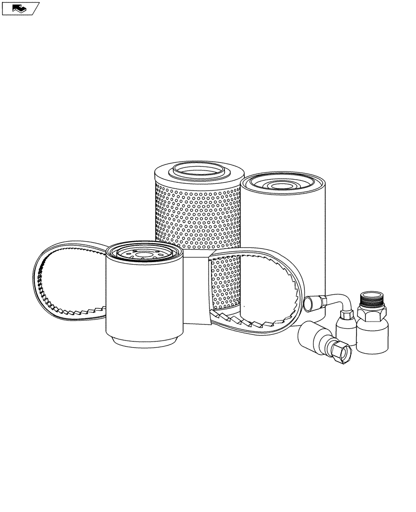 Схема запчастей Case SR175 - (05.100.02) - INITIAL STOCKING LIST, LIST B - PARTS RECOMMENDED FOR PLANNED MAINTENANCE AND BASIC REPAIR (05) - SERVICE & MAINTENANCE