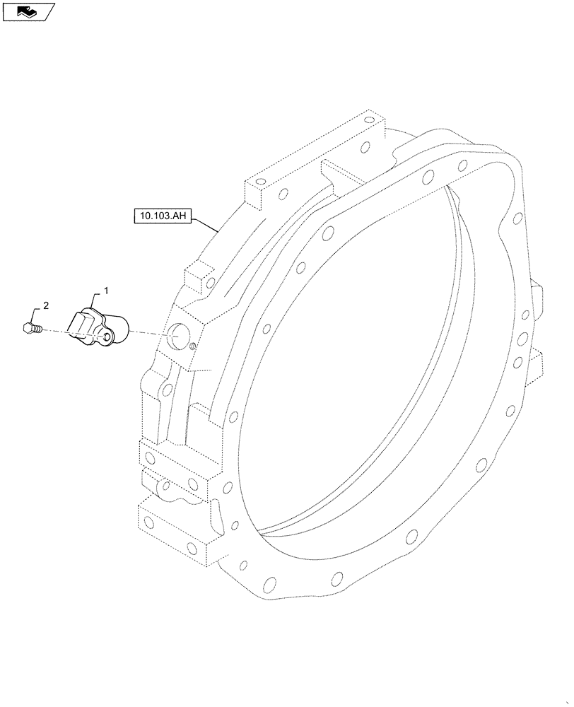 Схема запчастей Case SV185 - (55.015.AC) - ENGINE SPEED SENSOR (55) - ELECTRICAL SYSTEMS