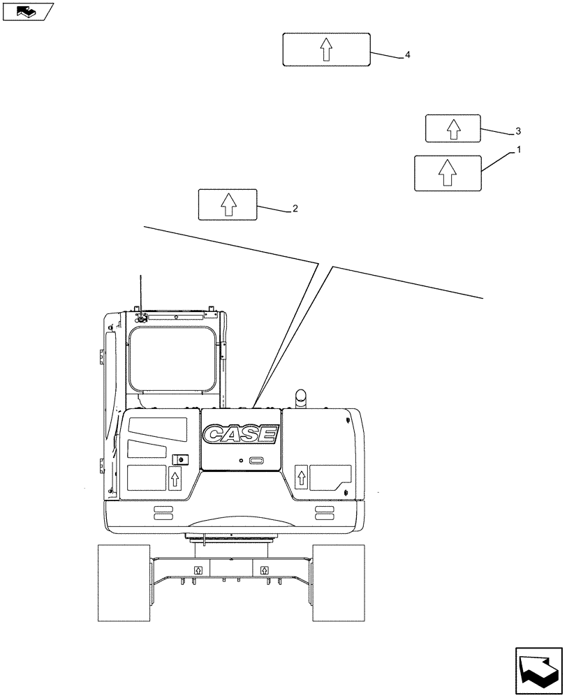 Схема запчастей Case CX75C SR - (90.108.AE[01]) - OTHER DECALS (90) - PLATFORM, CAB, BODYWORK AND DECALS