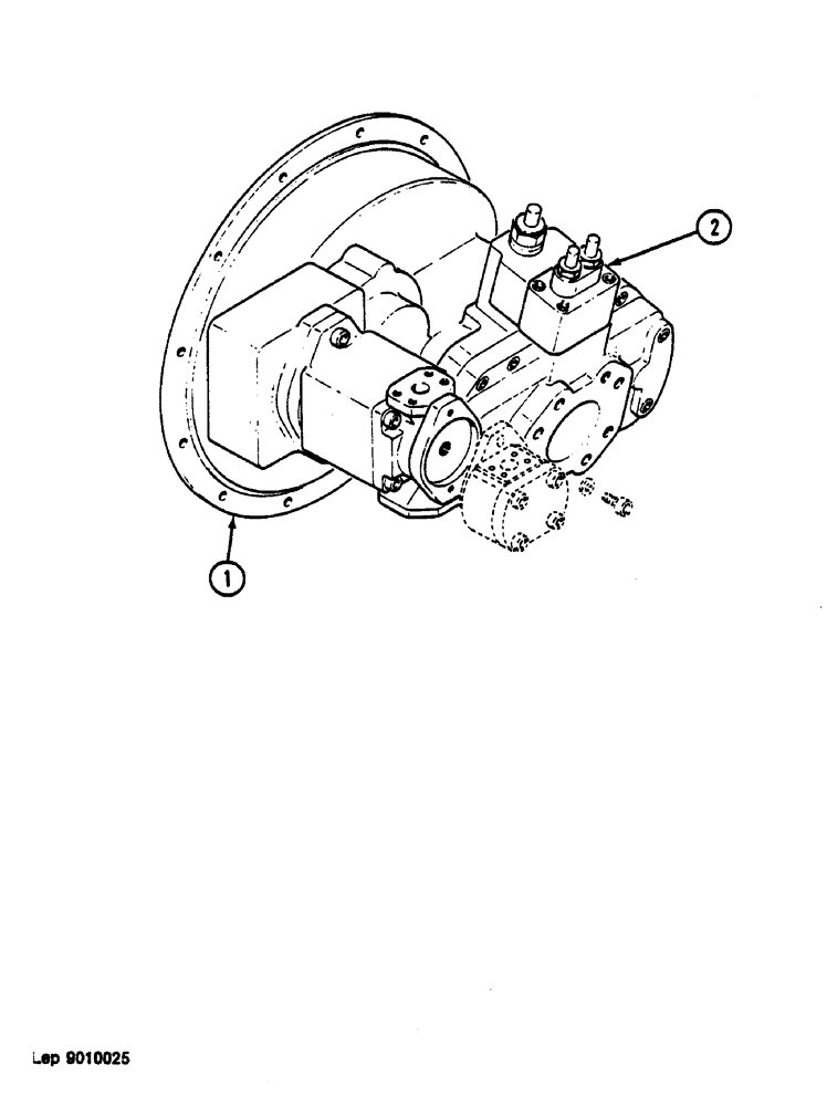 Схема запчастей Case 1088 - (110) - HYDRAULIC PUMP (35) - HYDRAULIC SYSTEMS