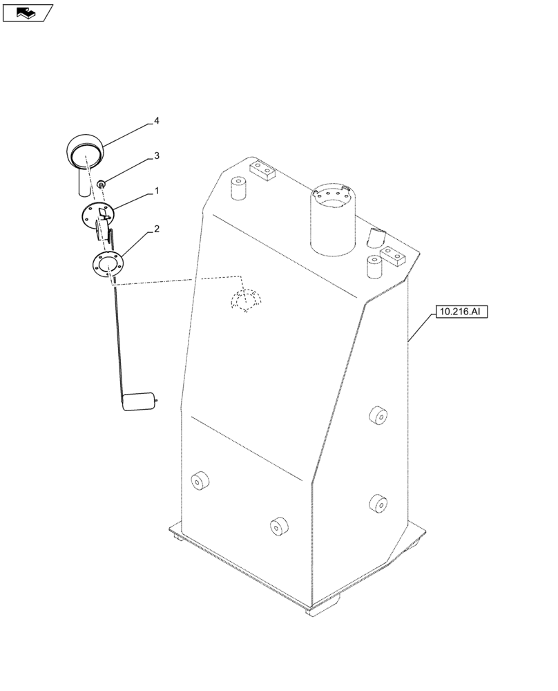 Схема запчастей Case CX75C SR - (55.011.AC) - LEVEL, SENSOR (55) - ELECTRICAL SYSTEMS