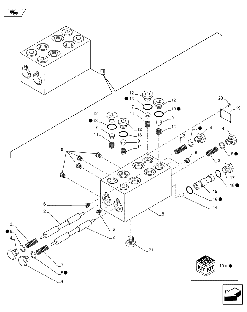 Схема запчастей Case CX80C - (35.355.AR) - CUSHION VALVE (35) - HYDRAULIC SYSTEMS