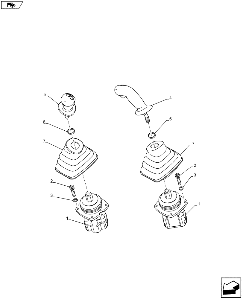 Схема запчастей Case CX75C SR - (35.355.AK[03]) - HAND CONTROL (35) - HYDRAULIC SYSTEMS