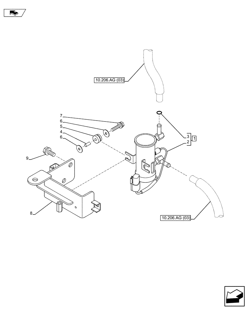 Схема запчастей Case CX80C - (55.010.AL) - FUEL PUMP (55) - ELECTRICAL SYSTEMS