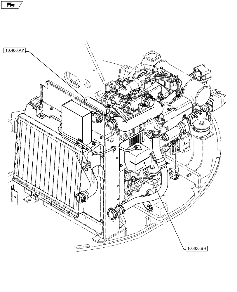Схема запчастей Case CX80C - (00.000.10[02]) - PICTORIAL INDEX - ENGINE (00) - GENERAL & PICTORIAL INDEX