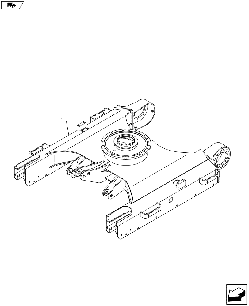 Схема запчастей Case CX75C SR - (48.130.AN[01]) - TRACK FRAME (48) - TRACKS & TRACK SUSPENSION