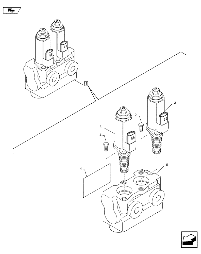 Схема запчастей Case CX75C SR - (35.357.AI[01]) - VAR - 461863 - UNDERCARRIAGE SOLENOID VALVE (35) - HYDRAULIC SYSTEMS