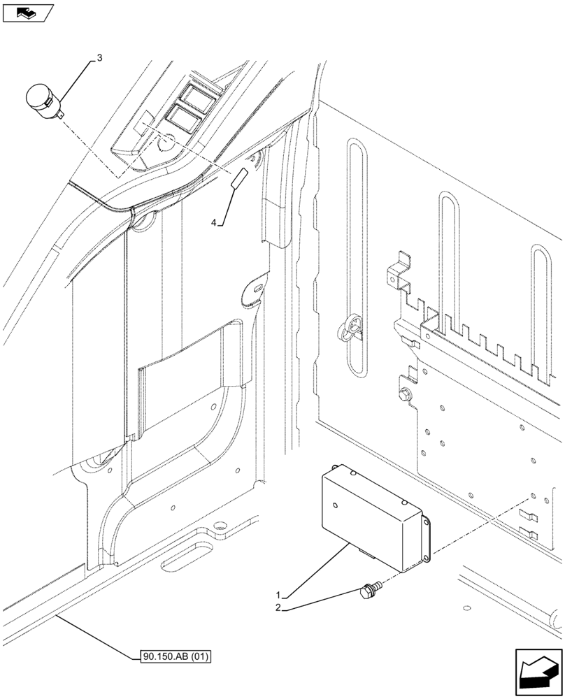 Схема запчастей Case CX75C SR - (55.510.BL) - POWER CONVERTER (55) - ELECTRICAL SYSTEMS