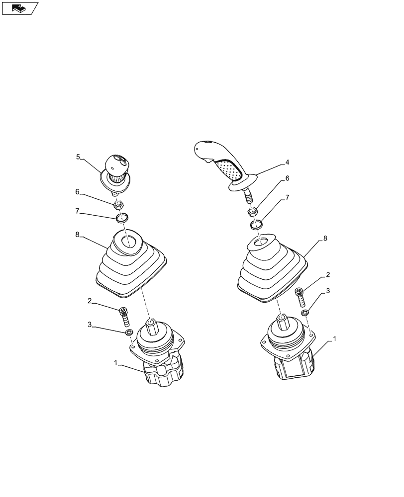 Схема запчастей Case CX75C SR - (35.355.AK[01]) - HAND CONTROL (35) - HYDRAULIC SYSTEMS