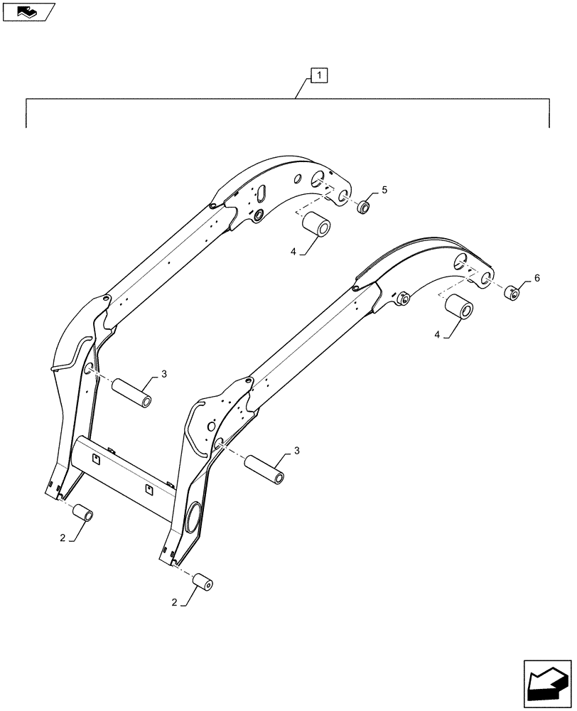 Схема запчастей Case SV185 - (88.100.82) - KIT, BOOM (88) - ACCESSORIES