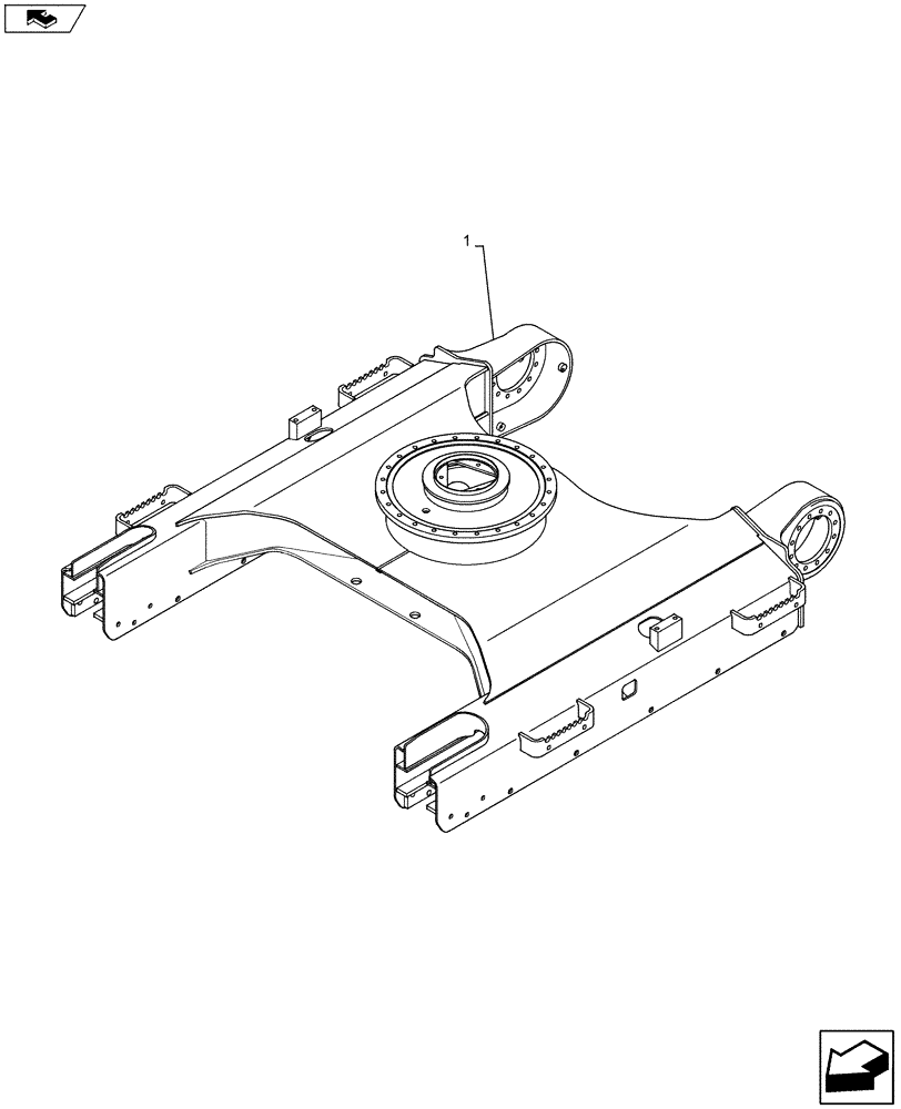 Схема запчастей Case CX75C SR - (48.130.AN[02]) - TRACK FRAME (48) - TRACKS & TRACK SUSPENSION