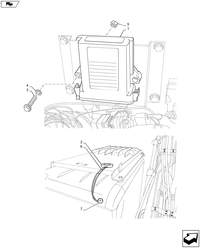 Схема запчастей Case CX350C - (55.991.AE[02]) - DIA, TELEMATICS (47640727, 47512247) (55) - ELECTRICAL SYSTEMS