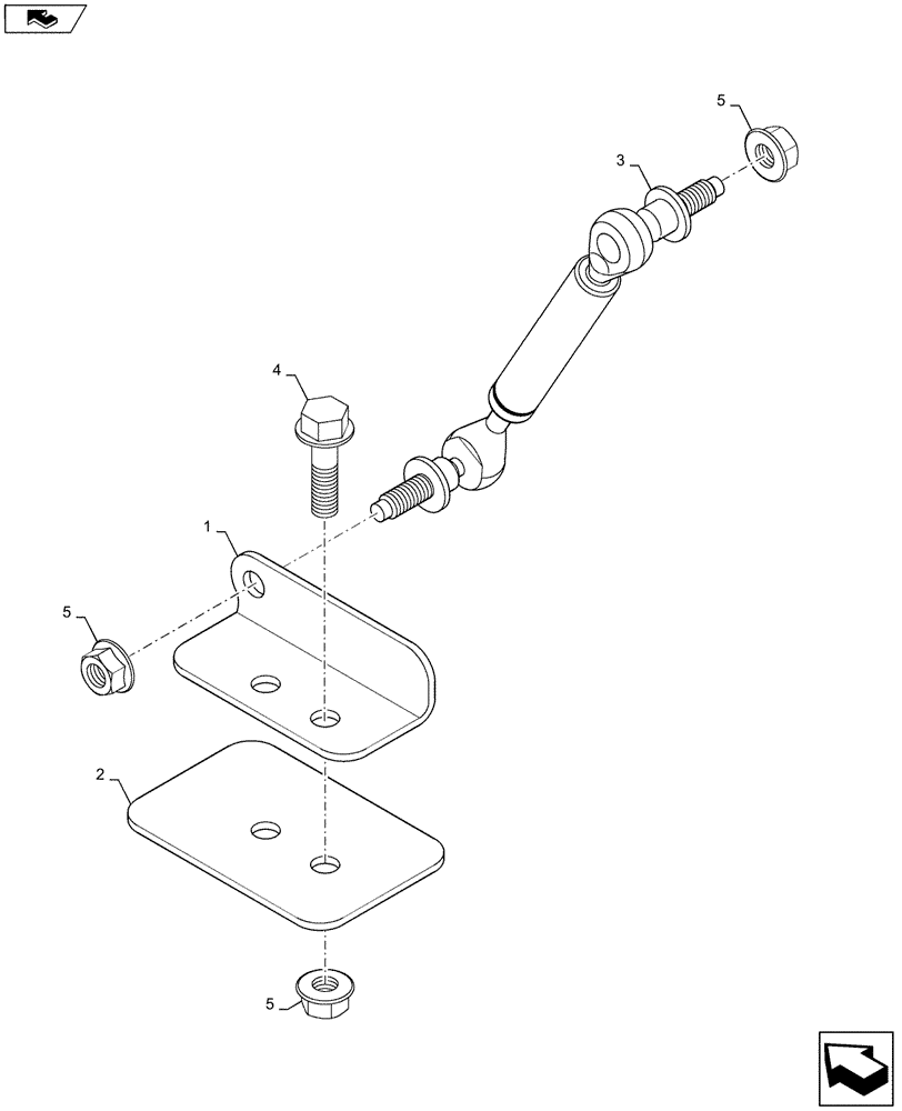 Схема запчастей Case SR130 - (29.200.AN[02]) - PEDAL DAMPER, FOOT CONTROLS (29) - HYDROSTATIC DRIVE