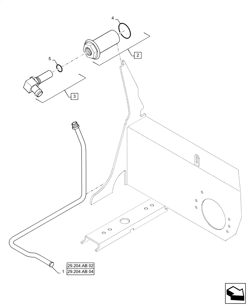 Схема запчастей Case SR175 - (35.300.AD[01]) - SUPPLY HYDRAULIC PLUMBING (35) - HYDRAULIC SYSTEMS