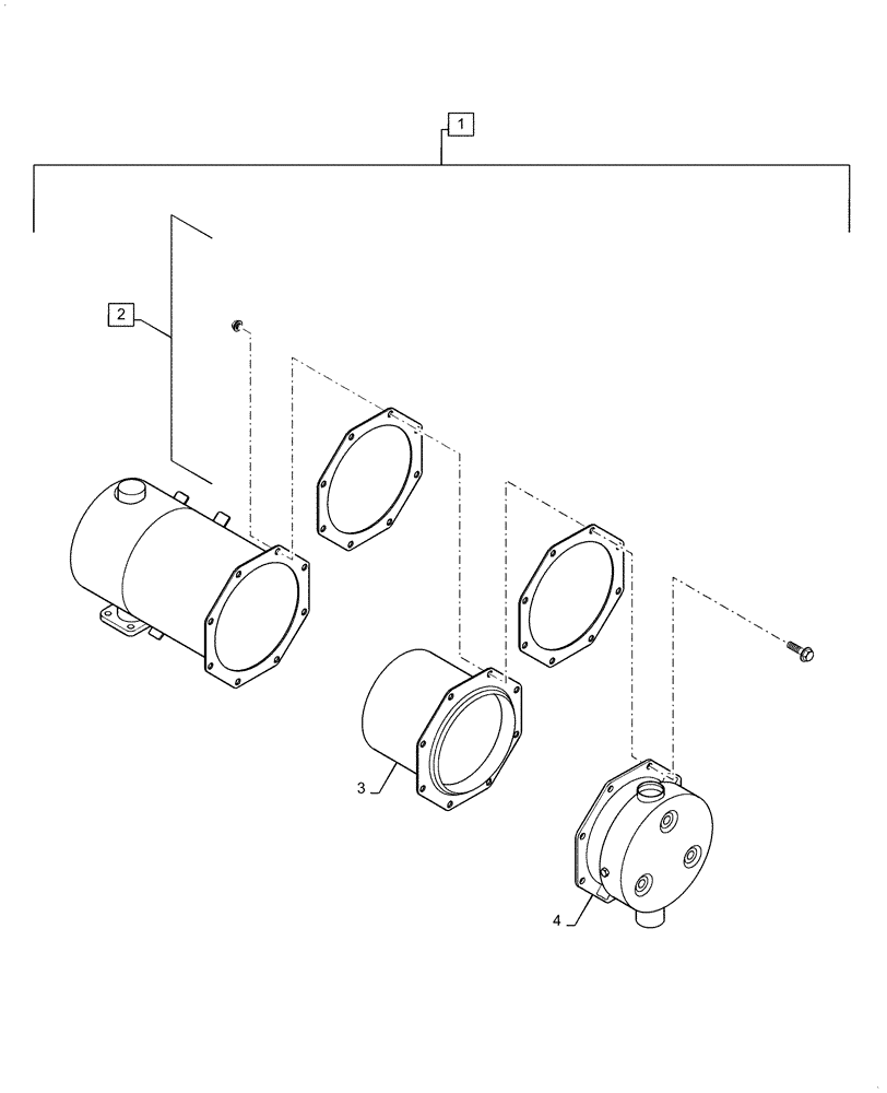 Схема запчастей Case SR130 - (10.501.AE) - DPF ASSY. (10) - ENGINE