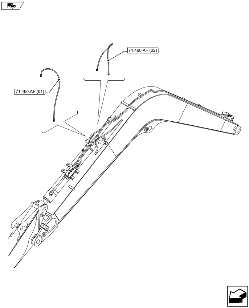 Схема запчастей Case CX80C - (71.000.00) - SECTION INDEX - LUBRICATION SYSTEM (71) - LUBRICATION SYSTEM