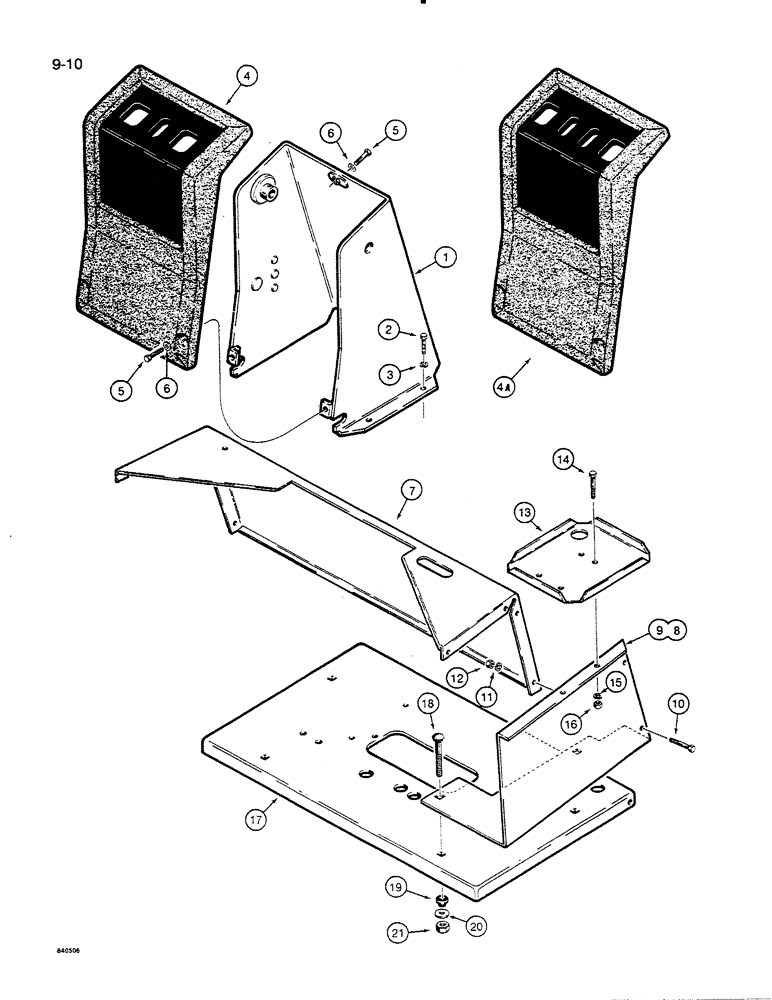 Схема запчастей Case 35C - (9-10) - CONTROL TOWER, 850C 850D/855D AND 855E CRAWLERS ONLY (09) - CHASSIS/ATTACHMENTS