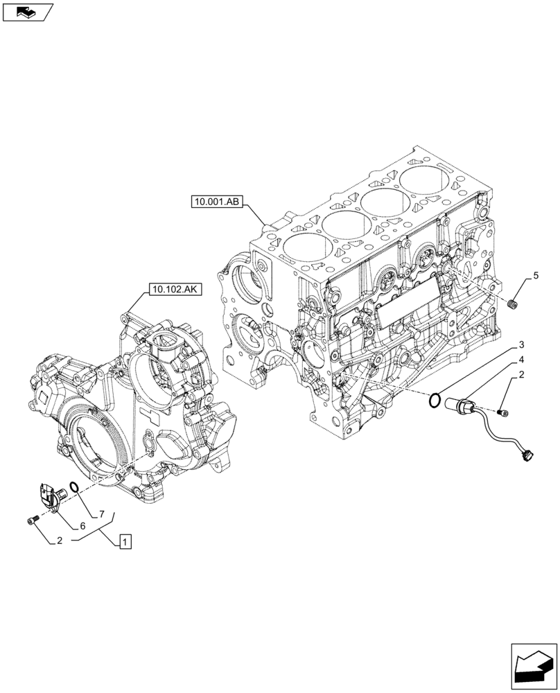 Схема запчастей Case F5HFL413J A002 - (55.015.AD) - TIMING CONTROL , SENSOR (55) - ELECTRICAL SYSTEMS