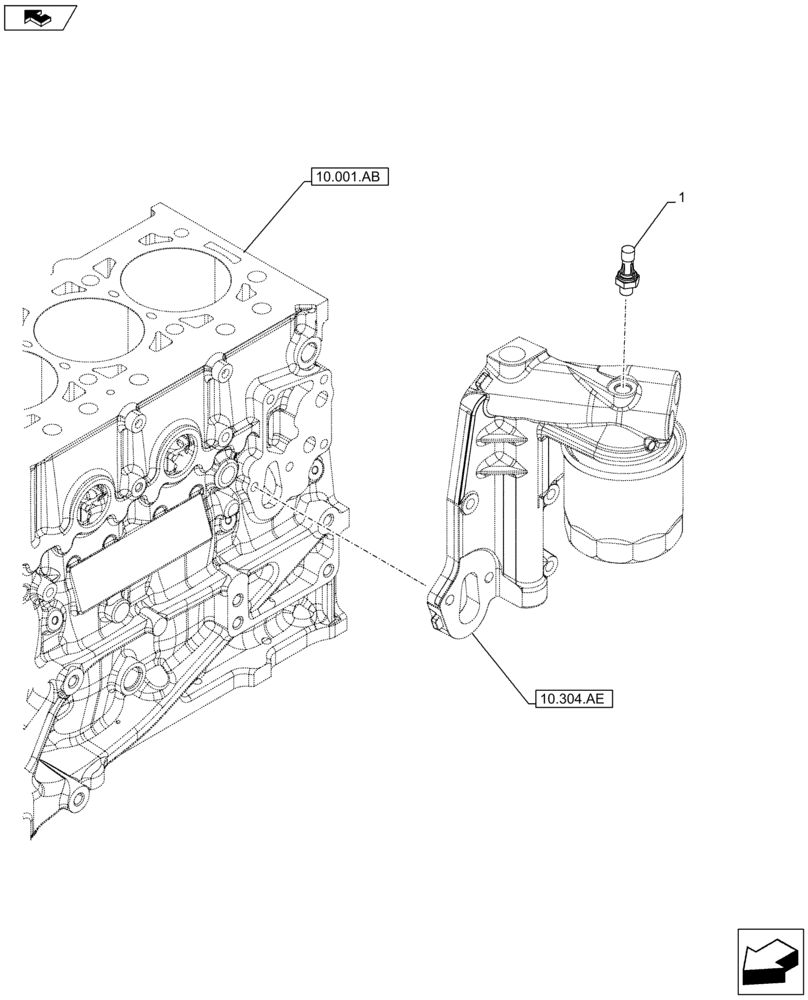 Схема запчастей Case F5HFL413J A002 - (55.013.AB) - ENGINE OIL, PRESSURE SWITCH (55) - ELECTRICAL SYSTEMS