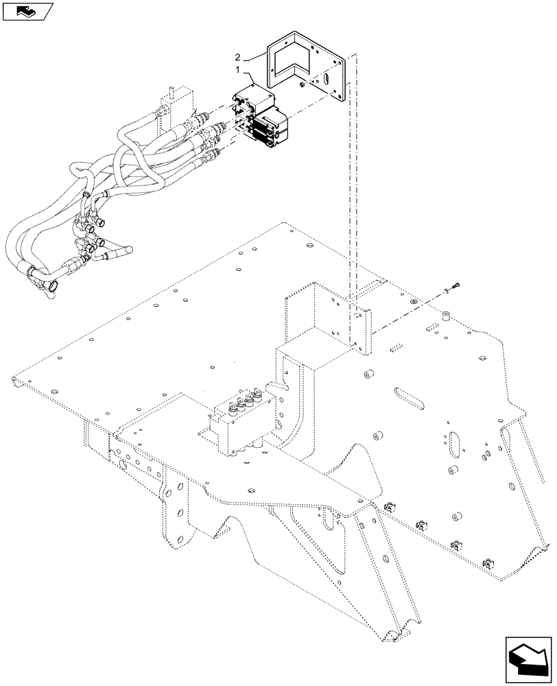 Схема запчастей Case 850M WT/LGP - (35.204.BE[02]) - TREMBLE READY HYDRAULICS (35) - HYDRAULIC SYSTEMS