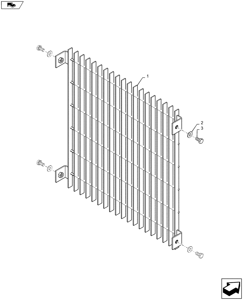 Схема запчастей Case 750M WT/LGP - (10.419.AC[01]) - SCREEN, SANDBLAST (10) - ENGINE