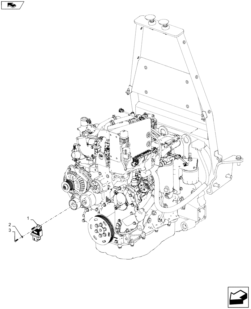 Схема запчастей Case 750M LT - (55.202.AD[01]) - COLD START (55) - ELECTRICAL SYSTEMS