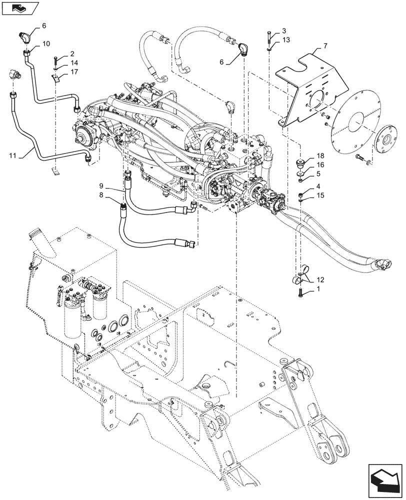 Схема запчастей Case 750M LT - (29.218.AO[02]) - PUMP, HYDRO (29) - HYDROSTATIC DRIVE