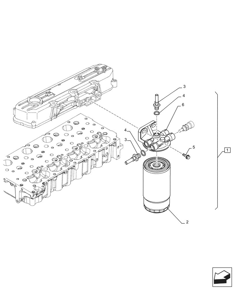 Схема запчастей Case 750M LT - (10.206.010) - FUEL FILTER (10) - ENGINE