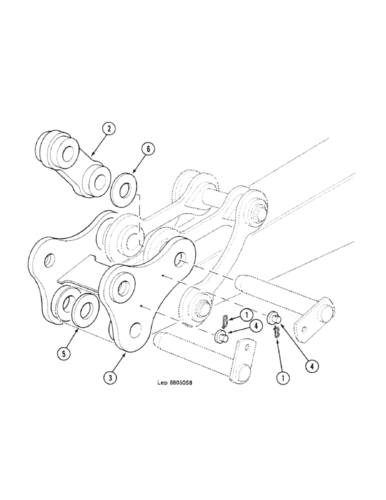 Схема запчастей Case 688C - (9F-26) - ADAPTATION OF 60-TYPE BUCKET (05.1) - UPPERSTRUCTURE CHASSIS/ATTACHMENTS