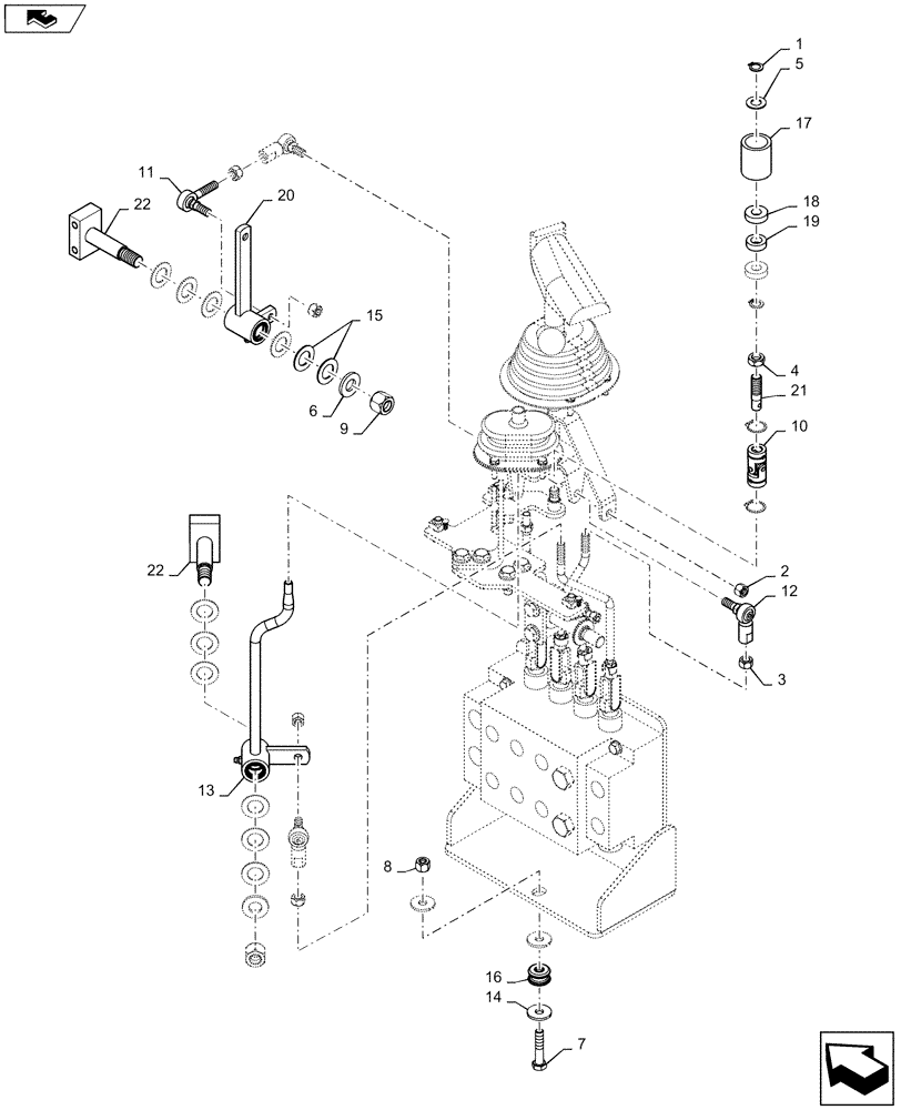 Схема запчастей Case 750M LT - (35.359.AJ[06]) - VALVE, CONTROL, 4 SP (35) - HYDRAULIC SYSTEMS