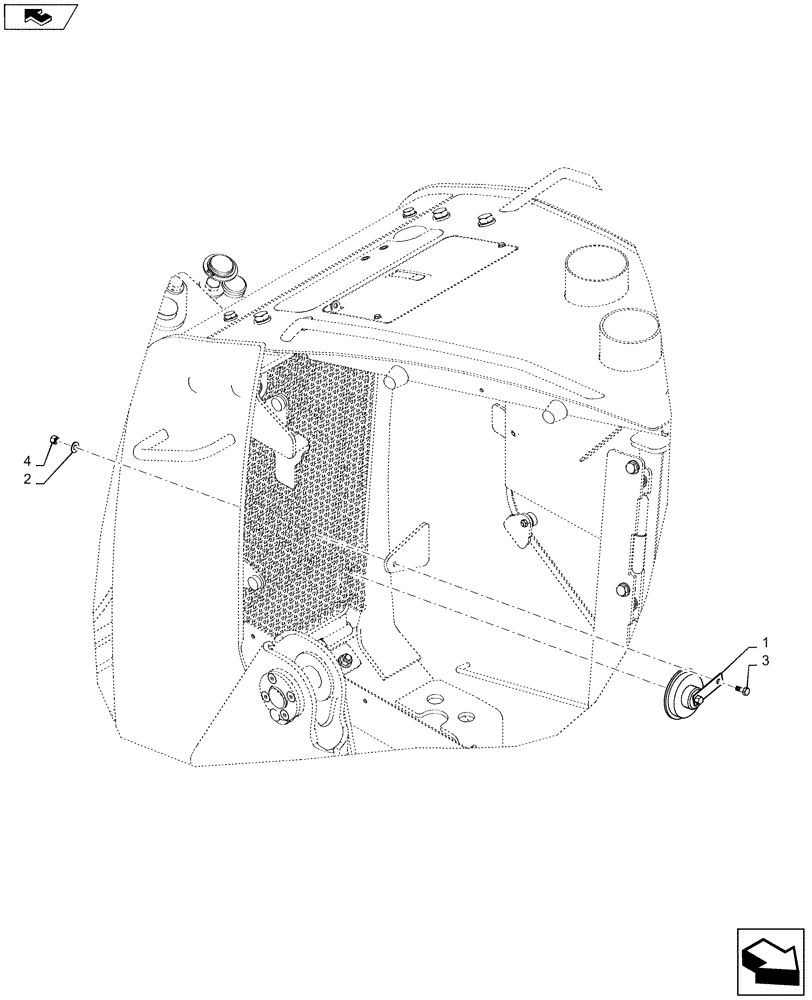 Схема запчастей Case 850M WT/LGP - (55.408.AG[01]) - HORN (55) - ELECTRICAL SYSTEMS