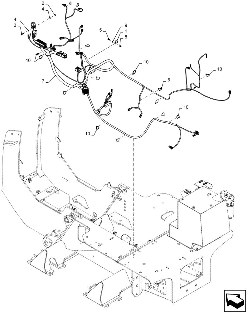 Схема запчастей Case 750M LT - (55.101.AC[01]) - MAIN HARNESS (55) - ELECTRICAL SYSTEMS