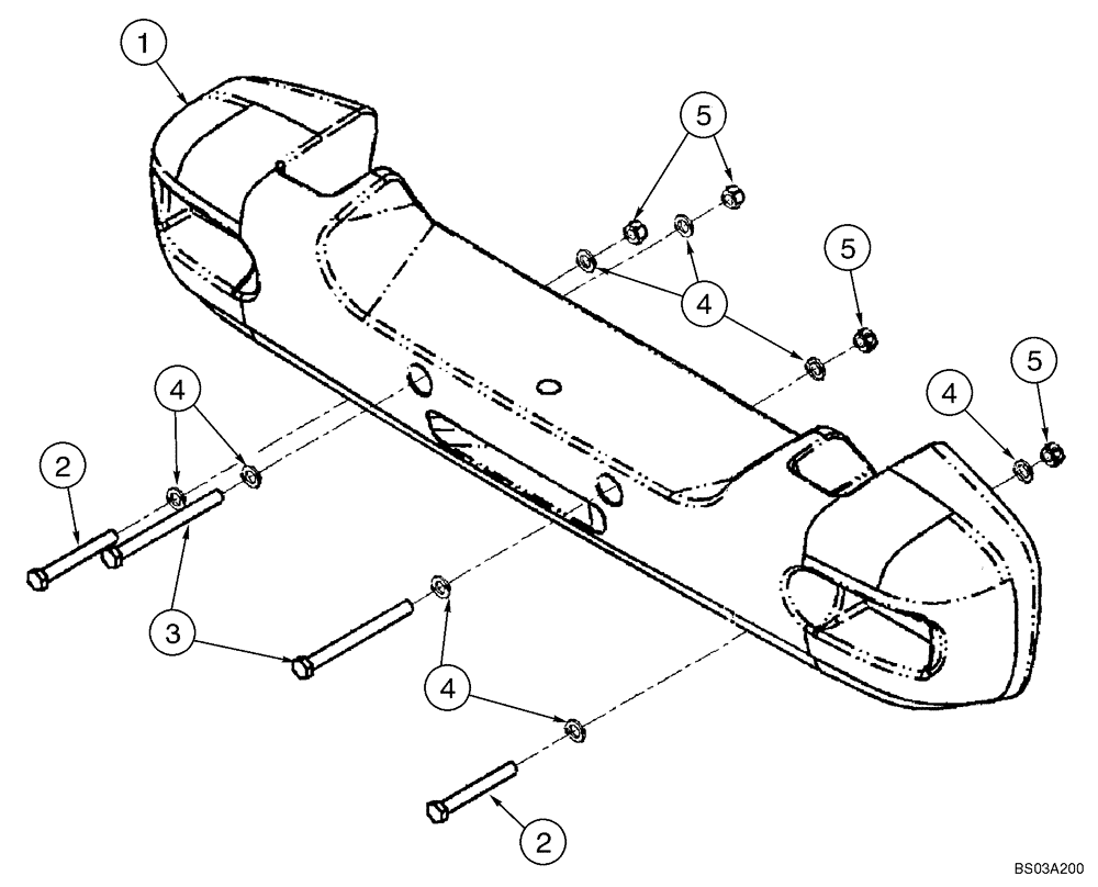 Схема запчастей Case 621D - (09-15) - COUNTERWEIGHTS (09) - CHASSIS