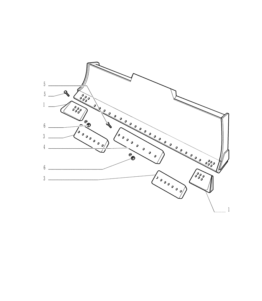 Схема запчастей Case 1850K - (9.471B[03]) - 6 - WAY BLADE - LGP - OPTIONAL CODE 774912001 - VERSION (03) (19) - OPTIONS