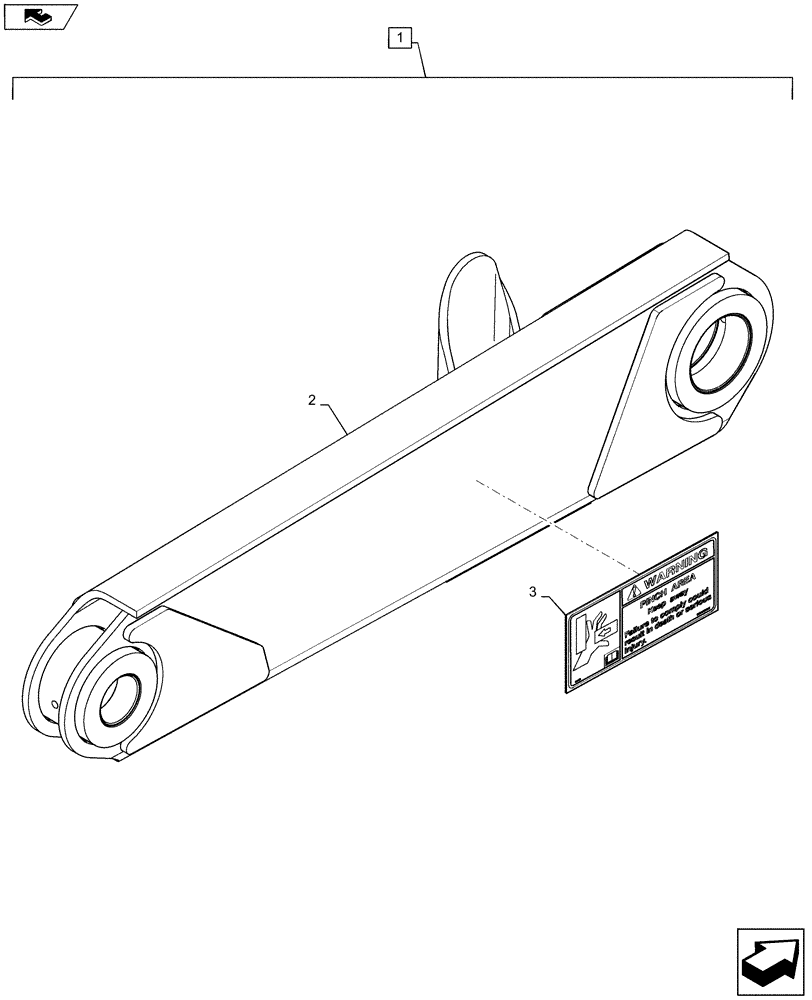 Схема запчастей Case SV185 - (88.082.10[01]) - DIA, KIT, RH, BOOM, LINK (88) - ACCESSORIES