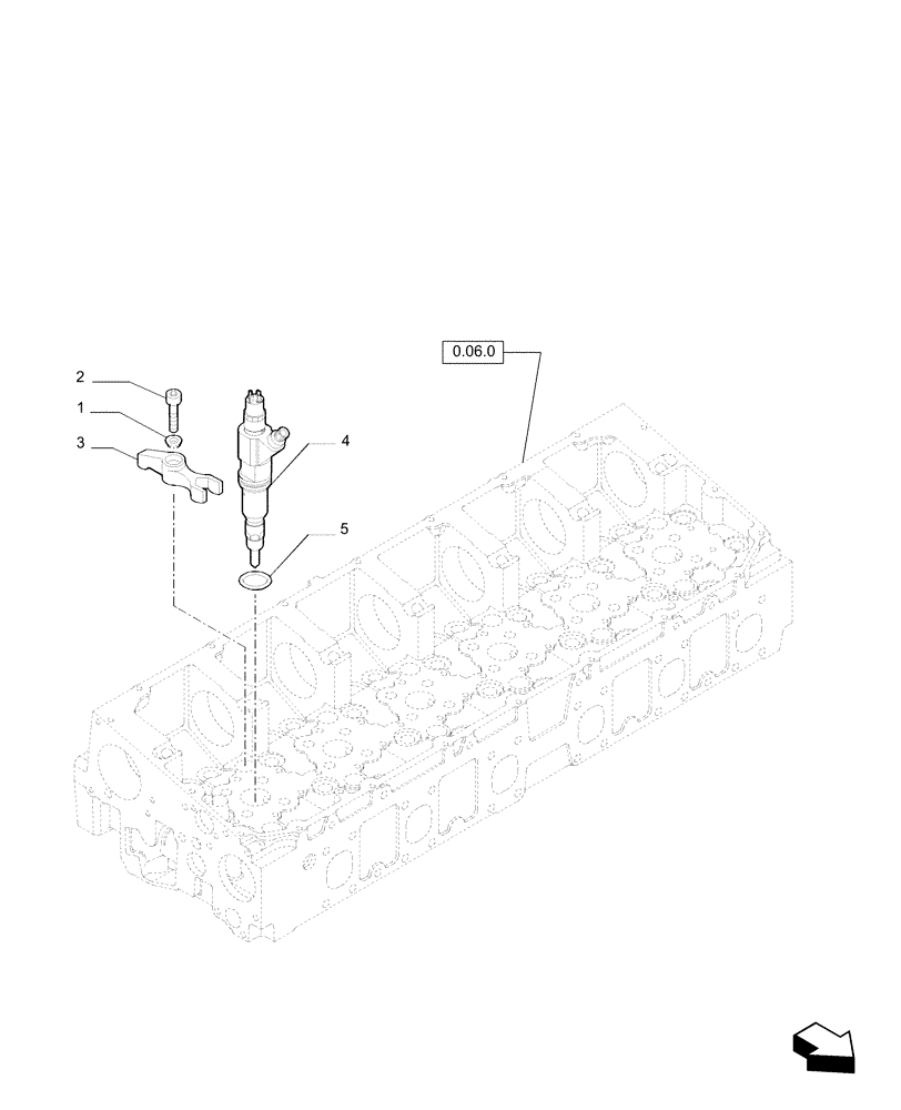 Схема запчастей Case F2CE9684P E033 - (0.14.8) - INJECTOR & RELATED PARTS 