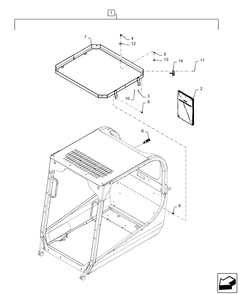 Схема запчастей Case TR270 - (88.100.55[05]) - DIA KIT, STROBE LIGHT (88) - ACCESSORIES