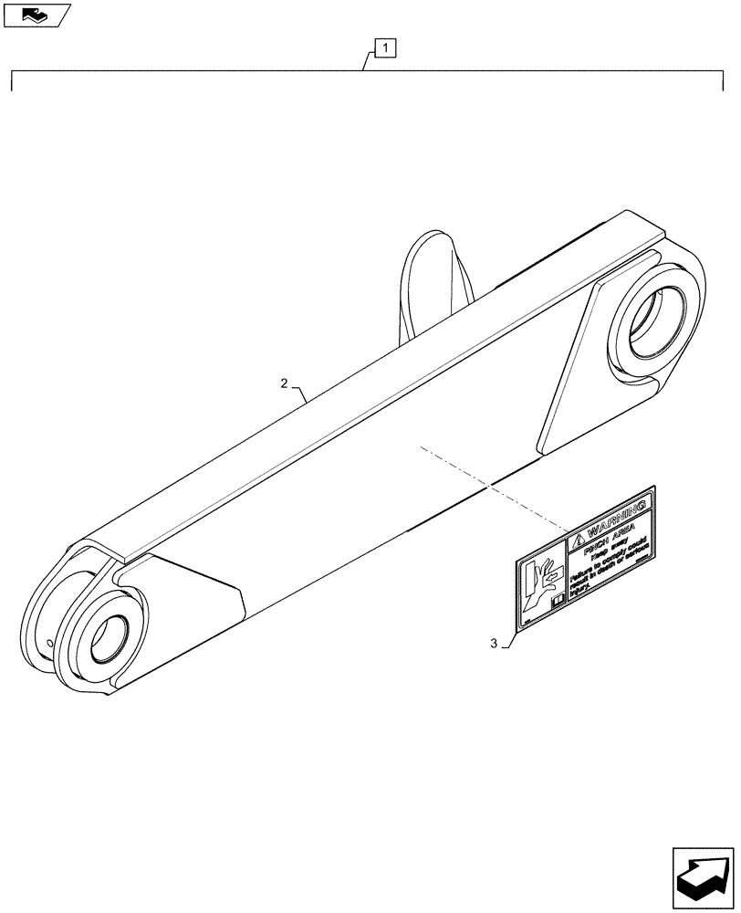 Схема запчастей Case SV185 - (88.100.84[03]) - DIA KIT, LH BOOM LINK (88) - ACCESSORIES