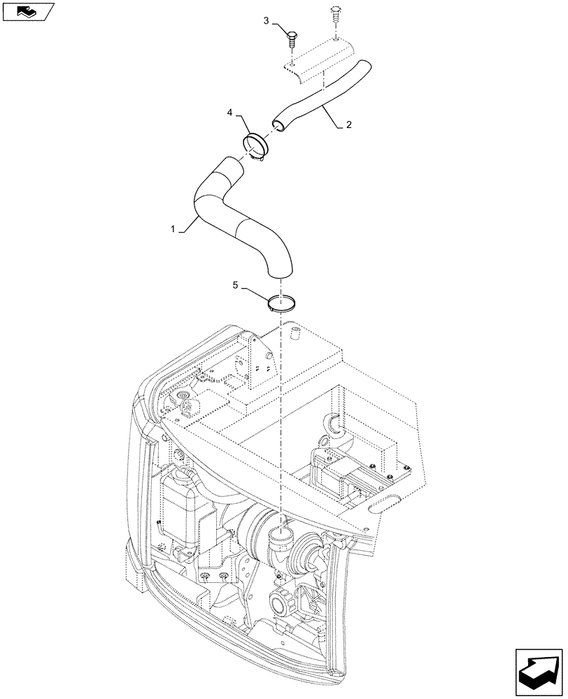 Схема запчастей Case CX17B - (01-011[00]) - AIR CLEANER & INTAKE PARTS (POST MOD) (10) - ENGINE