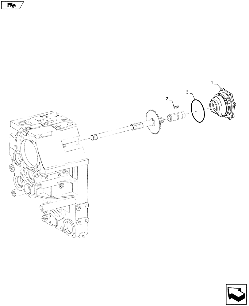 Схема запчастей Case 1221F - (35.322.AM) - PRESSURE, OIL PUMP (35) - HYDRAULIC SYSTEMS