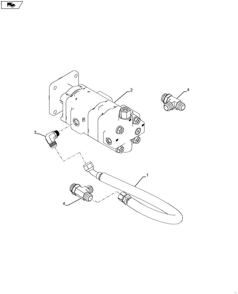 Схема запчастей Case 570NXT - (35.114.AF[02]) - 3 POINT HITCH, PUMP (35) - HYDRAULIC SYSTEMS