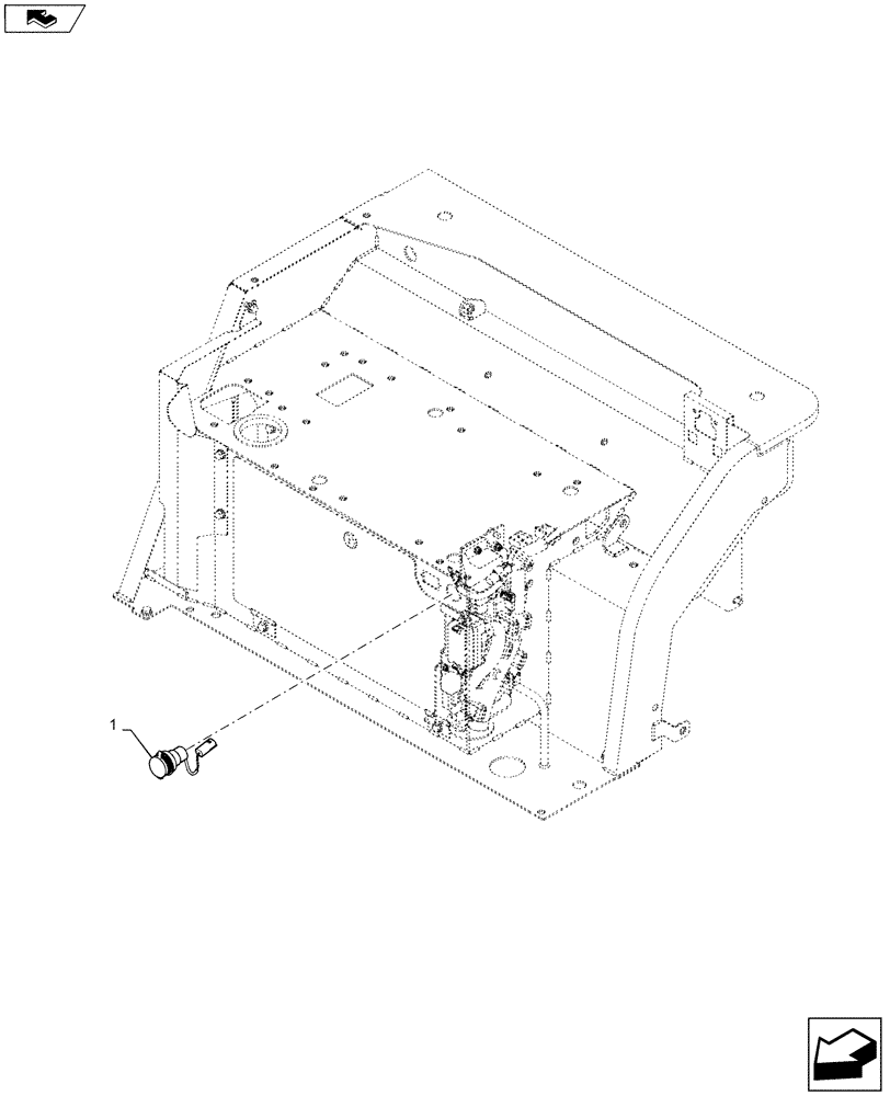 Схема запчастей Case CX55BMSR - (01-078[06]) - ELECTRICAL ASSY, UPPER (OPTIONAL AUX POWER SOCKET) (55) - ELECTRICAL SYSTEMS