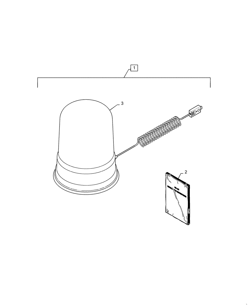 Схема запчастей Case SR210 - (88.100.55[08]) - DIA KIT, BEACON (88) - ACCESSORIES