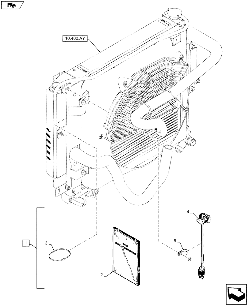 Схема запчастей Case SR175 - (88.100.10[10]) - DIA KIT, BLOCK HEATER 230V ISM EURO (88) - ACCESSORIES